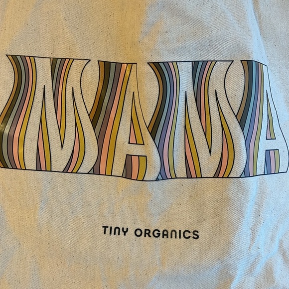 New Mama Tiny Organic Canvas Tote Bag Grocery Shopper - Picture 3 of 8